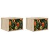 vidaXL Vegghengt nattbord ZAANDAM 2 stk. Sonoma eik 36 x 33 x 25 cm