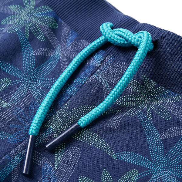 Barneshorts med snor marinebl&aring; 104