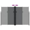 vidaXL Uttrekkbar sidemarkise 220x1000 cm svart