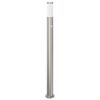 vidaXL Pullertlampe med sensor 110 cm rustfritt st&aring;l IP44