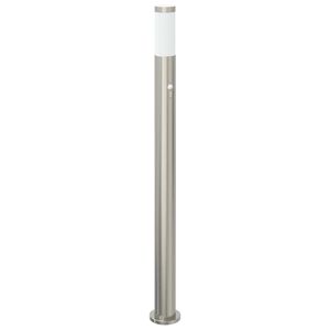 vidaXL Pullertlampe med sensor 110 cm rustfritt st&aring;l IP44