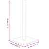 vidaXL Klorestolpe lysegrå 35x35x70 cm