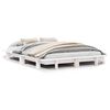 vidaXL Sengeramme uten madrass hvit 150x200 cm heltre furu