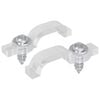 vidaXL LED Strip Clips 2 pcs Gjennomsiktig 2 x 1 x 0.5 cm