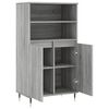 vidaXL Highboard gr&aring; sonoma 60x36x110 cm konstruert tre