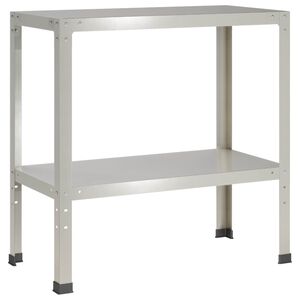 vidaXL Plantebord 100 x 40 x 80 cm Rustfritt st&aring;l S&oslash;lv