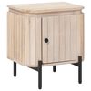 vidaXL H&aring;ndlaget sengeskap Hvit 40 x 30 x 45 cm Massiv mango tre