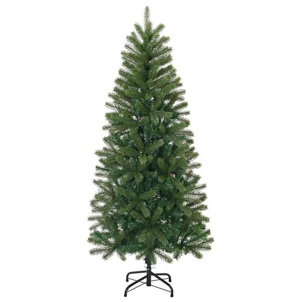 vidaXL Kunstig juletre med 150 LED med stativ gr&oslash;nn 120 cm PE og PVC