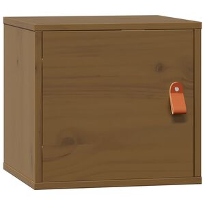 vidaXL Veggskap honningbrun 31,5x30x30 cm heltre furu