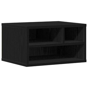 vidaXL Skiverstativ Svart Eik 40 x 32 x 22,5 cm Konstruert tre