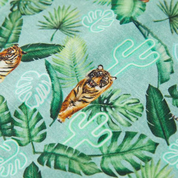 T-skjorte for barn lysegrønn melert 104