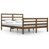 vidaXL Sengeramme honningbrun heltre furu 160x200 cm