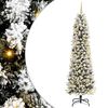 vidaXL Kunstig juletre Hvit 240 cm PVC og Metall og Plast