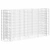 vidaXL Gabion h&oslash;ybed galvanisert jern 190x50x100 cm