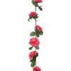 vidaXL Blomsterkranser for jul 6 stk vår roserød 250 cm