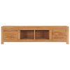 vidaXL TV-benk 135x30x35 cm heltre teak