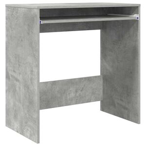 vidaXL Skrivebord Betonggr&aring; Konstruert tre 77,5 x 43 x 79 cm