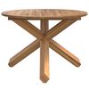 vidaXL Hagebord &Oslash;109x74 cm heltre teak
