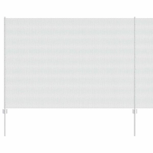 vidaXL Gjerde med stolpe s&oslash;lv 1,6 x 25 m St&aring;l