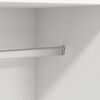 vidaXL Garderobe hvit 82,5x51,5x180 cm konstruert tre