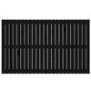 vidaXL Veggmontert sengegavl svart 147x3x90 cm heltre furu