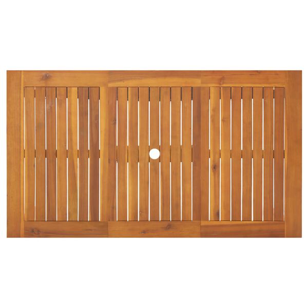 vidaXL Hagebord 140x80x74 cm heltre akasie