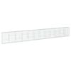 vidaXL Gabionkurv med deksel 1200x50x150 cm galvanisert jern