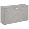 vidaXL Skobenk betonggr&aring; 80x24x45 cm konstruert tre