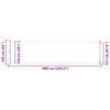 vidaXL Uttrekkbar sidemarkise 600x160 cm r&oslash;d