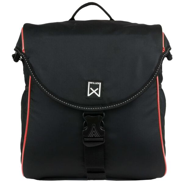 Willex Sykkelveske 300 S 12 L svart og r&oslash;d