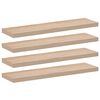 vidaXL Flytende hyller 4 stk 90x23,5x4 cm konstruert tre