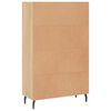 vidaXL Highboard sonoma eik 69,5x31x115 cm konstruert tre