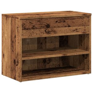 vidaXL Skobenk gammelt tre 60x30x45 cm konstruert tre