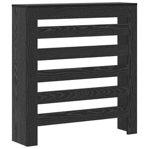 vidaXL Radiator Deksel Svart eik 78 x 20 x 82 cm Konstruert tre
