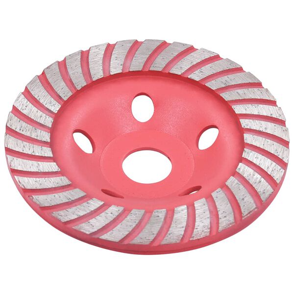 vidaXL Diamantbelagt slipekopp med turbo 125 mm