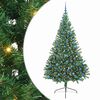 vidaXL Kunstig Forh&aring;ndsopplyst Juletre med 300 LED gr&oslash;nn 240 cm PVC
