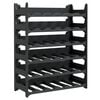 vidaXL Vinstativ for 36 flasker PP stablebar