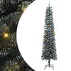 vidaXL Kunstig juletre med 300 LED gr&oslash;nn 240 cm PVC og plast og st&aring;l