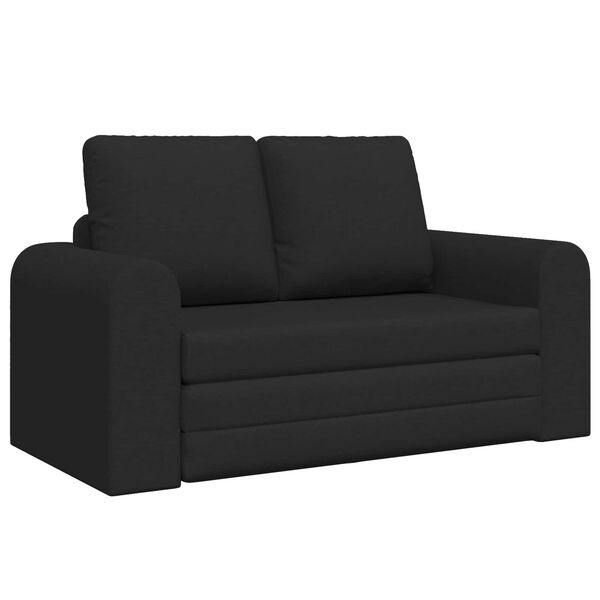 vidaXL Sammenleggbar Sofa seng Svart 148 x 71 x 83 cm stoff