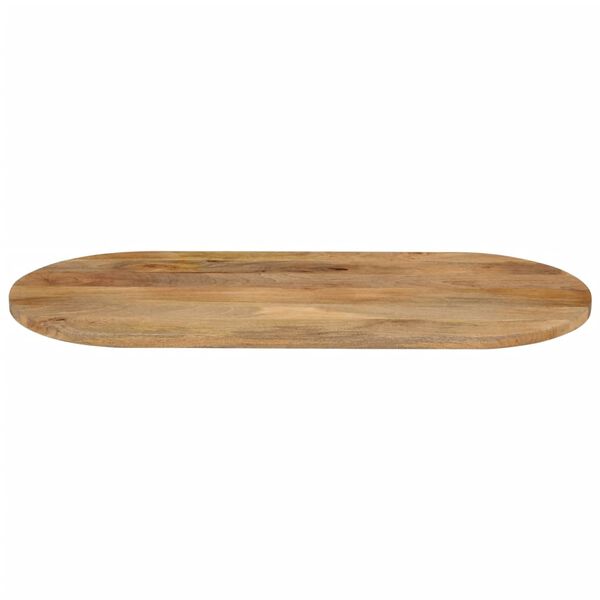 vidaXL Bordplate 120x60x2,5 cm oval heltre mango