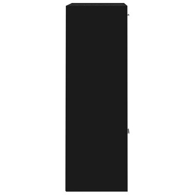vidaXL Oppbevaringsskap svart 60x29,5x90 cm sponplate