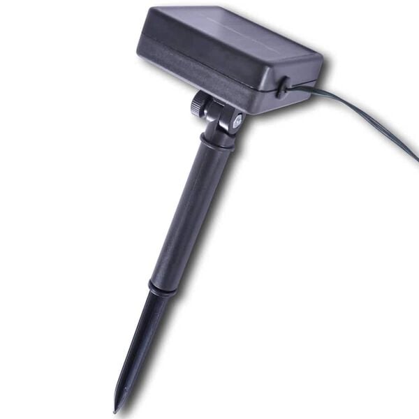 Soldrevet 24 LED Lysstreng, 3,8 m, 2stk