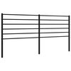 vidaXL Utskiftbar sengegavl i metall svart 193 cm
