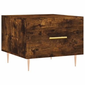 vidaXL Salongbord r&oslash;kt eik 50x50x40 cm konstruert tre