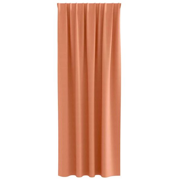 vidaXL M&oslash;rkleggende Gardiner med Ringer 2 pcs Terrakotta 245 x 140 cm
