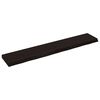 vidaXL Vegghylle m&oslash;rkebrun 160x30x(2-6) cm behandlet heltre eik