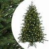 vidaXL Kunstig sammensatt juletre 120 cm 150 LED-lys Varmhvit