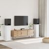 vidaXL H&oslash;yttalerstativ 2 stk hvit 30x30x80 cm konstruert tre