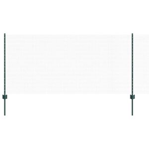 vidaXL Sekskantet gjerde med post 25 x 1 m PVC-belagt st&aring;l Gr&oslash;nn Mesh