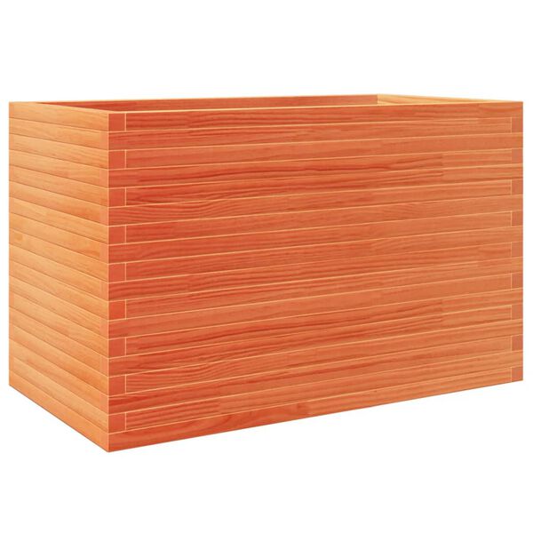 vidaXL Plantekasse voksbrun 110x60x68,5 cm heltre furu